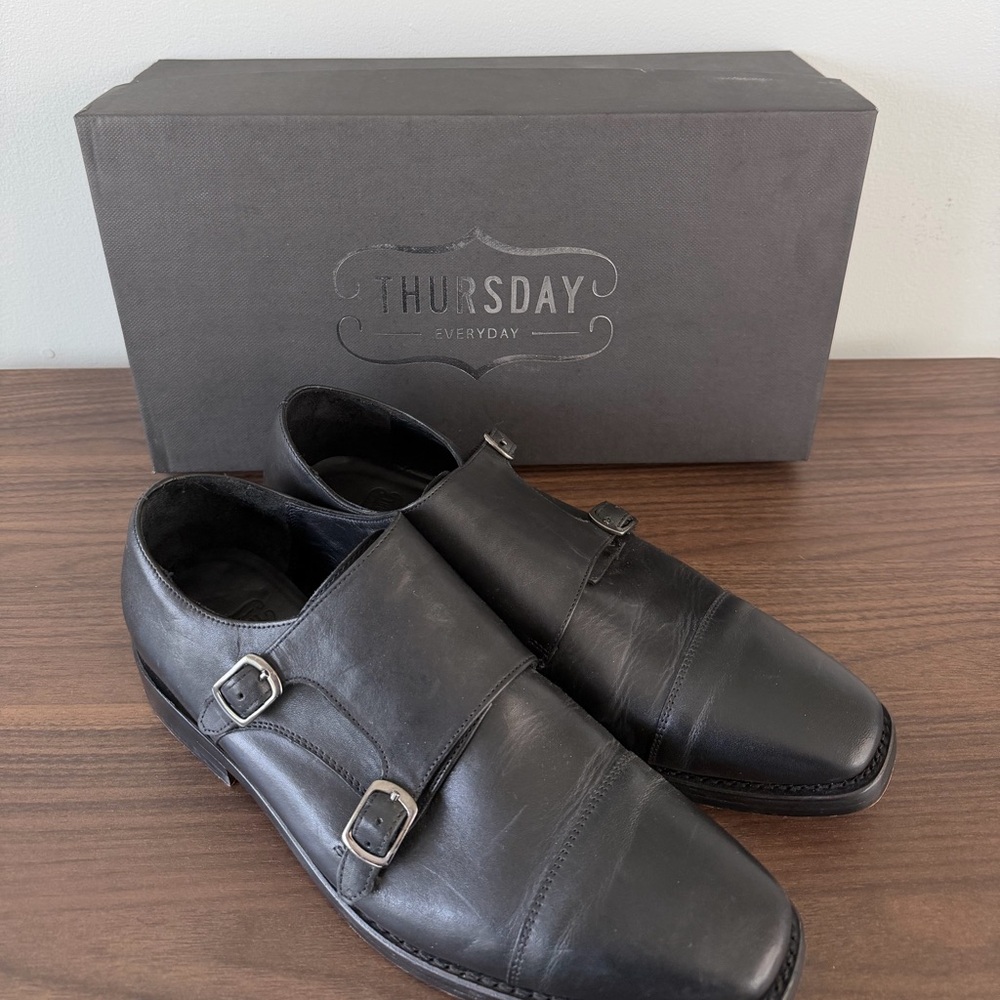 Thursday “Saint” double monkstrap men’s dress shoe